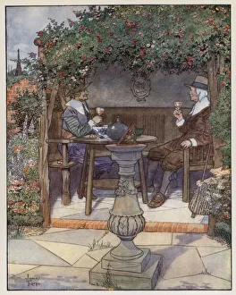 Illustration for The Compleat Angler by Izaak Walton Illustration for The Compleat Angler by Izaak Walton