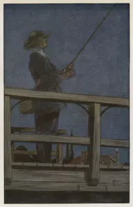 Illustration for The Compleat Angler by Izaak Walton Illustration for The Compleat Angler by Izaak Walton