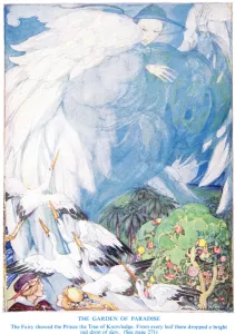 Illustration from The Garden of Paradise by Hans Christian Andersen Illustration from The Garden of Paradise by Hans Christian Andersen