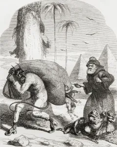 Illustration after George Cruikshank for the poem The Lay of St. Medard' Illustration after George Cruikshank for the poem The Lay of St. Medard'