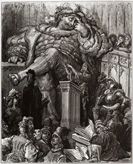 Illustration by Gustave Dore for the Inestimable Life of the Grand Gargantua by Francois Illustration by Gustave Dore for the Inestimable Life of the Grand Gargantua by Francois