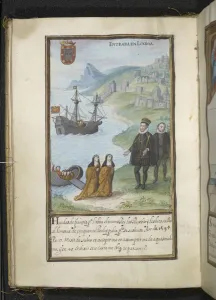 Illustration, from a history of the peregrinations of the Syon Nuns Illustration, from a history of the peregrinations of the Syon Nuns