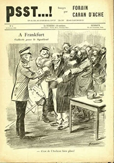 Orthodox Jews Gallery: Illustration by Jean-Louis Forain (1852-1931) in Psst...!, 1898-2-12 - A Frankfurt Collecting for