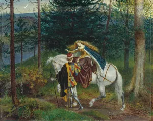 Illustration for La Belle Dame sans Merci by John Keats - Peinture de Walter Crane Illustration for La Belle Dame sans Merci by John Keats - Peinture de Walter Crane