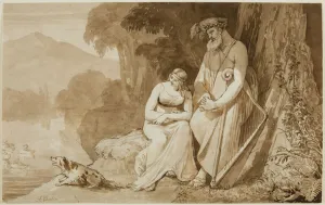 Illustration to The Lady of the Lake (ink on paper) Illustration to The Lady of the Lake (ink on paper)