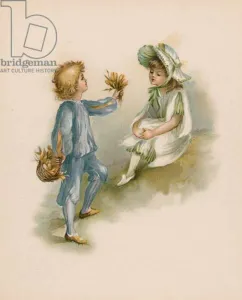 Illustration for The Language Of Flowers (chromolitho) Illustration for The Language Of Flowers (chromolitho)