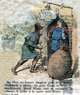 Illustration of the late 19th century for the tale by Hans Christian Andersen (1805-1875 Illustration of the late 19th century for the tale by Hans Christian Andersen (1805-1875