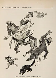 Illustration from 'Le Avventure di Ciuffettino' Illustration from 'Le Avventure di Ciuffettino'