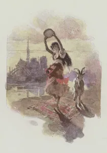 Illustration for Notre-Dame De Paris by Victor Hugo (colour litho) Illustration for Notre-Dame De Paris by Victor Hugo (colour litho)
