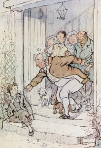 Illustration for Oliver Twist (colour litho) Illustration for Oliver Twist (colour litho)
