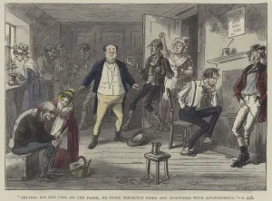 Illustration for Pickwick Papers (coloured engraving) Illustration for Pickwick Papers (coloured engraving)