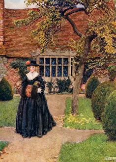 Herrick Gallery: Illustration for the poem The Poetry of Dress by Herrick, from the book Palgraves Golden Treasury of Songs and Lyrics