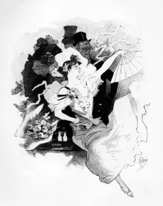 Illustration from poster advertising the first Grand Bal Masque Theatre de L'Opera Illustration from poster advertising the first Grand Bal Masque Theatre de L'Opera