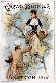 Illustration publicitaire pour le cacao Blooker representant un jeune homme a la mode du Illustration publicitaire pour le cacao Blooker representant un jeune homme a la mode du