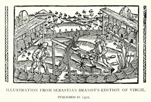Illustration from Sebastian Brandt's Edition of Virgil, published in 1502 (litho) Illustration from Sebastian Brandt's Edition of Virgil, published in 1502 (litho)