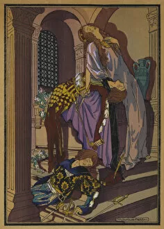 Illustration for Shakespeare's Romeo and Juliet (colour litho)
