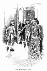Illustration for Sheridan's The School for Scandal (engraving) Illustration for Sheridan's The School for Scandal (engraving)