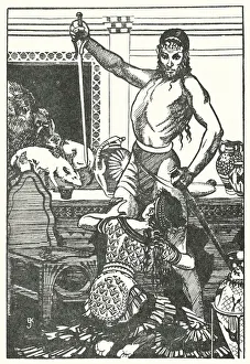 Illustration for The Wanderings of Ulysses (litho) Illustration for The Wanderings of Ulysses (litho)