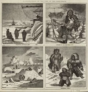 Illustrations of the life of the Eskimaux (engraving)