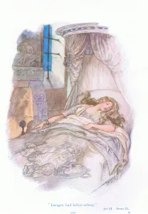 Imogen had fallen asleep (Cymbeline), from Tales from Shakespeare pub Imogen had fallen asleep (Cymbeline), from Tales from Shakespeare pub