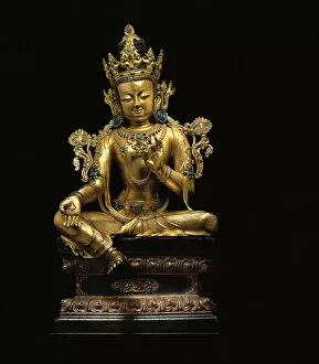 Imperial figure of Avalokiteshvara (see also 474250 to 474254) (gilt bronze)