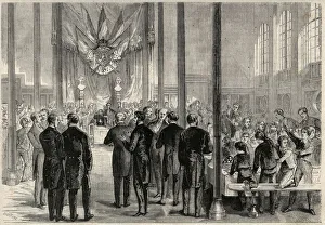 The imperial prince Eugene Louis Joseph (1856-1879) attending the banquet of the Saint The imperial prince Eugene Louis Joseph (1856-1879) attending the banquet of the Saint
