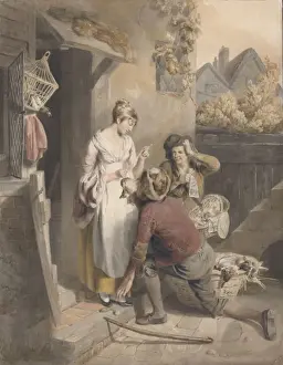 Inattention, 1808 (w/c, pen & ink, sponging and pencil on paper) Inattention, 1808 (w/c, pen & ink, sponging and pencil on paper)
