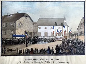 Inauguration of a Pentateuch, November, 1857 (colour litho) Inauguration of a Pentateuch, November, 1857 (colour litho)