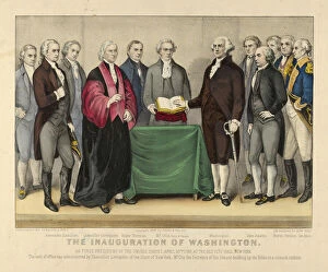 Alexander Hamilton Gallery: The Inauguration of Washington as First President of the United States, April 30th 1789