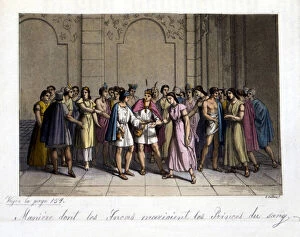 How the Incas married the princes of blood - in ' The Old and Modern Costume' by Jules Ferrario, 1819 - 1820