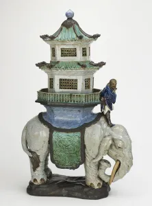 Incense burner, Shiwan (Shekwan) kilns, Guangdong province, China Incense burner, Shiwan (Shekwan) kilns, Guangdong province, China