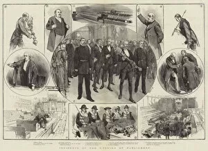 Incidents Gallery: Incidents of the Opening of Parliament (engraving)