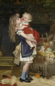 Affectionate Gallery: Inconsolable (oil on canvas)