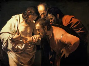 The Incredulity of St. Thomas, 1602-03 (oil on canvas) The Incredulity of St. Thomas, 1602-03 (oil on canvas)