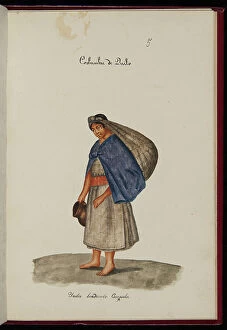 Watercolor paintings Collection: India vendiendo cuajada, 1820 (watercolour)