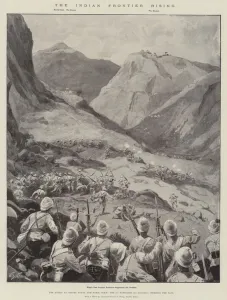 1st Battalion Gallery: The Indian Frontier Rising (litho)