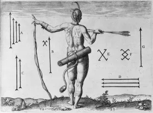 Indian Markings, engraved by Theodor de Bry (1528-1598) (engraving) Indian Markings, engraved by Theodor de Bry (1528-1598) (engraving)
