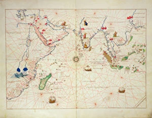 The Indian Ocean, from an Atlas of the World in 33 Maps, Venice, 1st September 1553