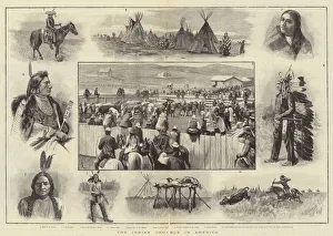 Amedee (after) Forestier Gallery: The Indian Trouble in America (engraving)