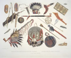 Indian utensils and arms, engraved by Du Casse, published in 1841 (aquatint) Indian utensils and arms, engraved by Du Casse, published in 1841 (aquatint)