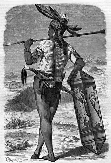 An Indigene Dayak resident of Saravak, Malaysia in the 19th century in the " An Indigene Dayak resident of Saravak, Malaysia in the 19th century in the "