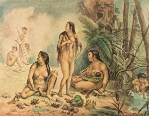 Tropic Gallery: Indigenous Population of Cantagalo, c.1826 (w / c on paper) (see also 177054)