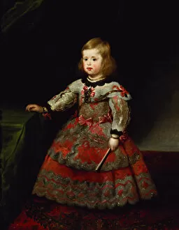 Diego Rodriguez de Silva y Velazquez Gallery: The Infanta Maria Margarita (1651-73) of Austria as a Child (oil on canvas)