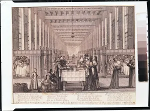 The Infirmary of the Sisters of Charity during a visit of Anne of Austria (1601-66) 1635 The Infirmary of the Sisters of Charity during a visit of Anne of Austria (1601-66) 1635
