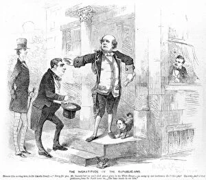 Political Cartoon Gallery: The Ingratitude of the Republicans, c.1860 (litho)