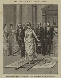 Initiation ceremony in a women's lodge (engraving) Initiation ceremony in a women's lodge (engraving)