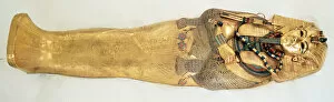 Images Dated 15th March 2010: The innermost coffin of the king, from the Tomb of Tutankhamun (c