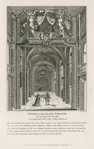 Inside of the Duke's Theatre in Lincoln's Inn Fields Inside of the Duke's Theatre in Lincoln's Inn Fields