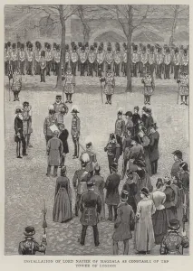 Installation of Lord Napier of Magdala as Constable of the Tower of London (engraving) Installation of Lord Napier of Magdala as Constable of the Tower of London (engraving)