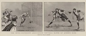 The Inter-University Association Football Match at Queen's Club, 1899 (engraving) The Inter-University Association Football Match at Queen's Club, 1899 (engraving)